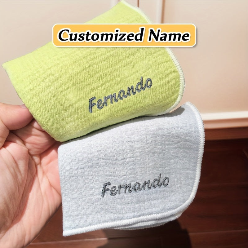 Yumshoq gazli biblar, tikilgan tafsilotlar bilan - Rang-barang yuz sochiqlari, paypoq va toza sut dog'larini artish uchun tinchlantiruvchi mato - Ajoyib Rojdestvo va Yangi yil sovg'asi g'oyasi