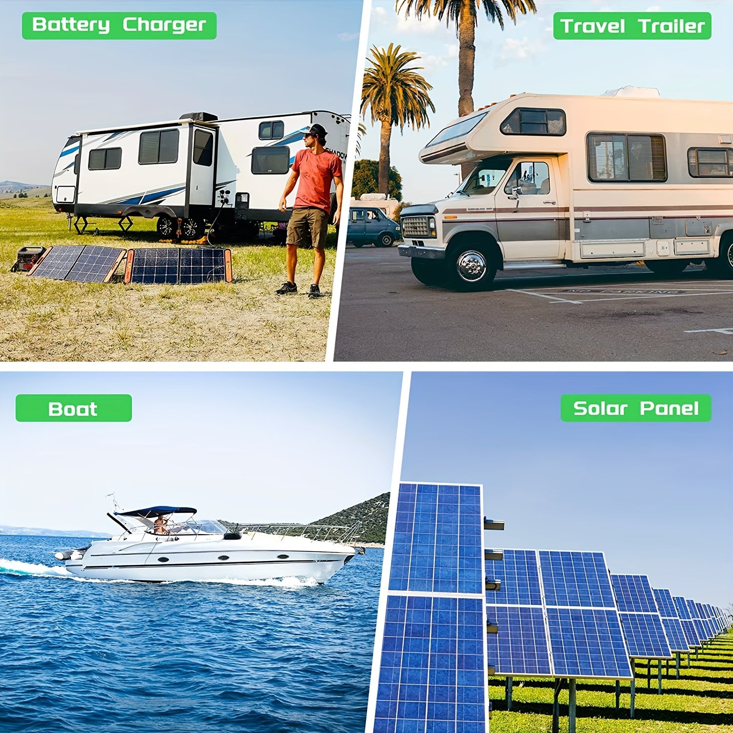 Cable de extensión para panel solar 14AWG 9.14M/12.19M para uso en autocaravanas y exterior