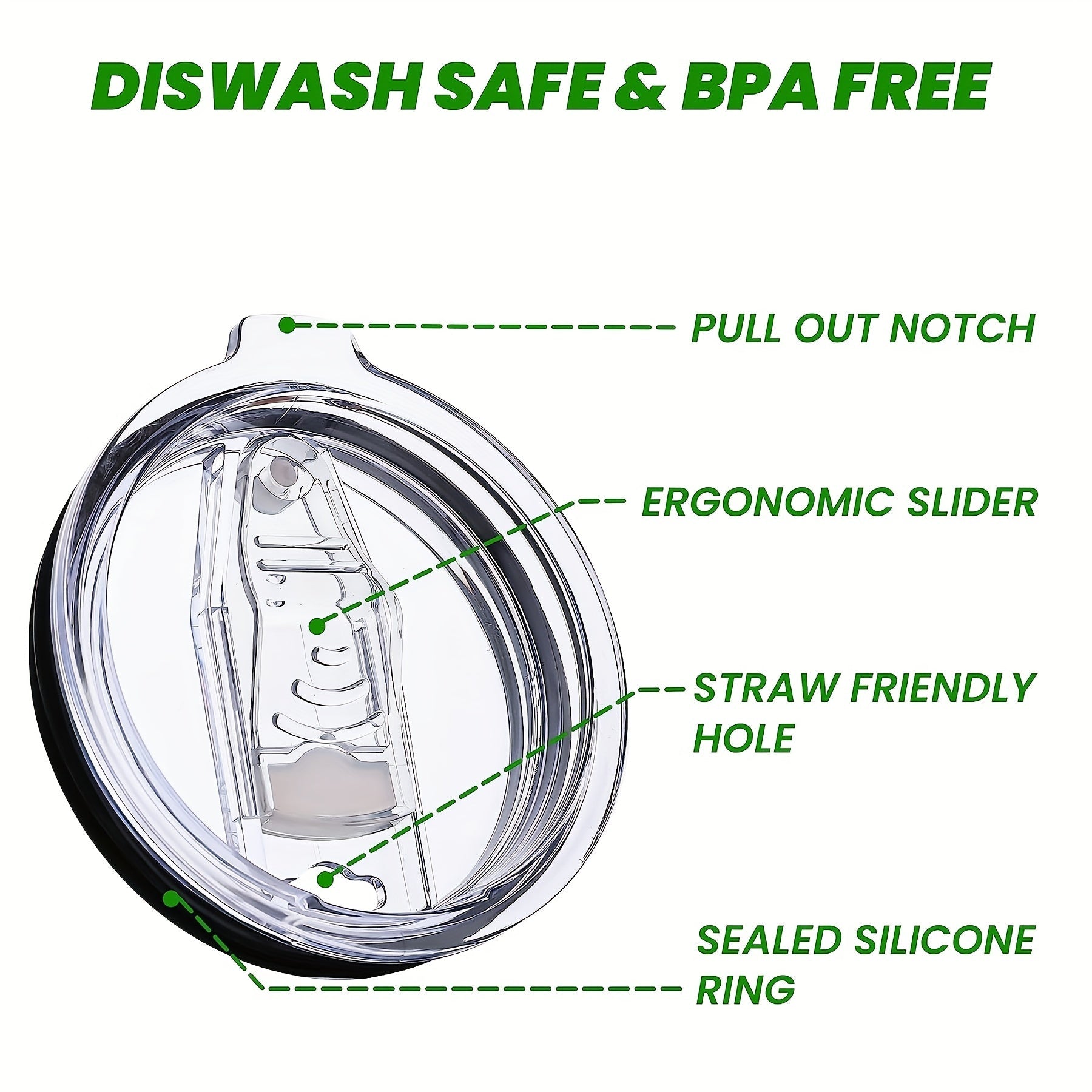 Replacement Lids for 20oz and 30oz Tumblers Coffee Mugs Drinkware