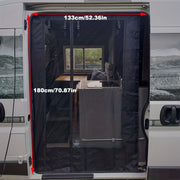 RV Mosquito Screen Curtain for Camper Van Doors Fly Prevention Sunshade