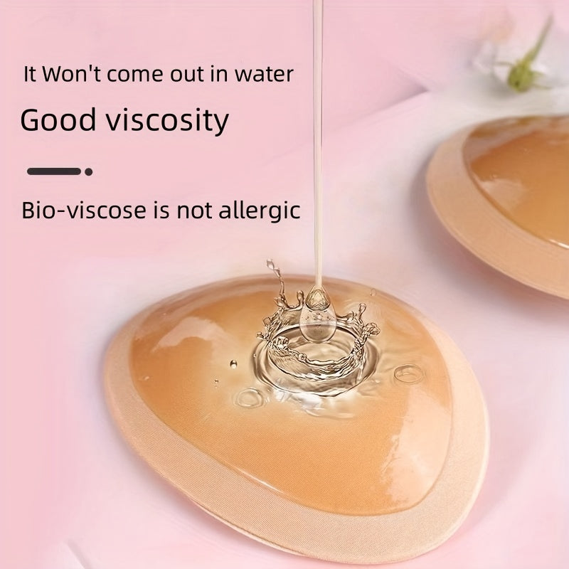 Almohadillas adhesivas para realzar el pecho de mujer, inserts para sujetador para lencería, color sólido, 1 par