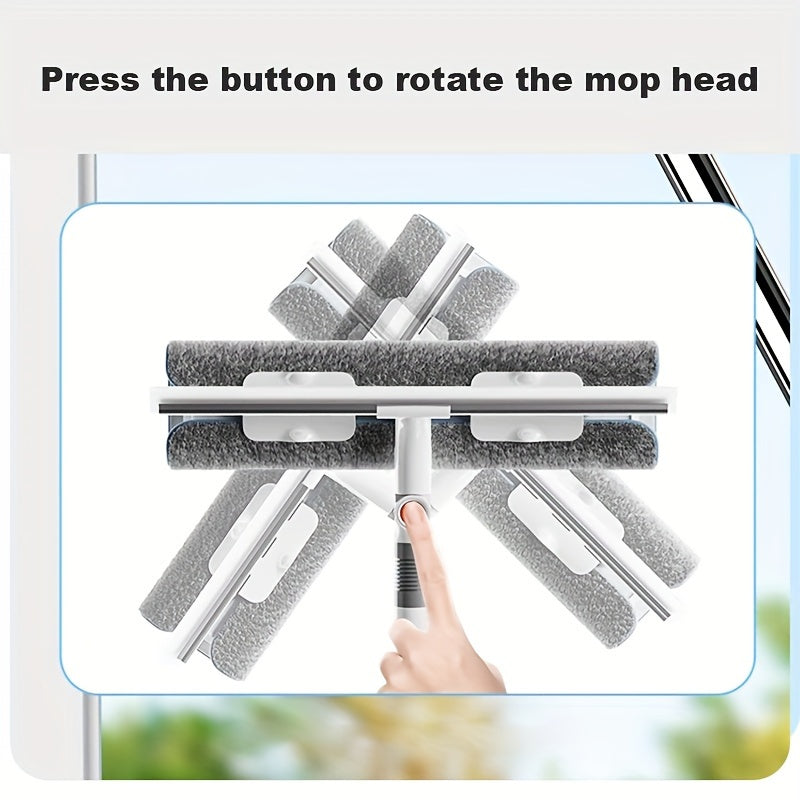 Plastik va zanglamaydigan po'latdan yasalgan ko'p funksiyali shisha tozalagich, derazalarni, hammomni, tashqi yuzalarni, devorlarni va pollarni tozalash uchun mukammal.