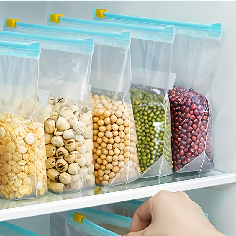Reusable Freezer Bags Set of 10 Leak-Proof Zipper Lock Food Storage Organizer