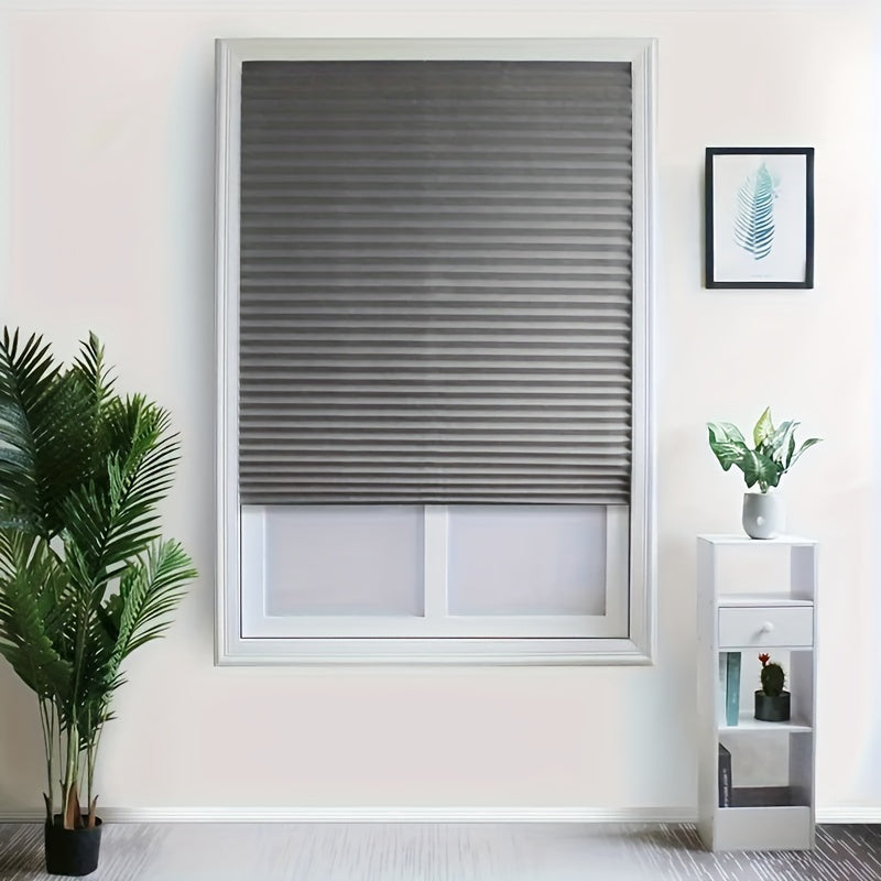Cordless Blackout Window Shade Portable Temporary Blind for Home Office Black