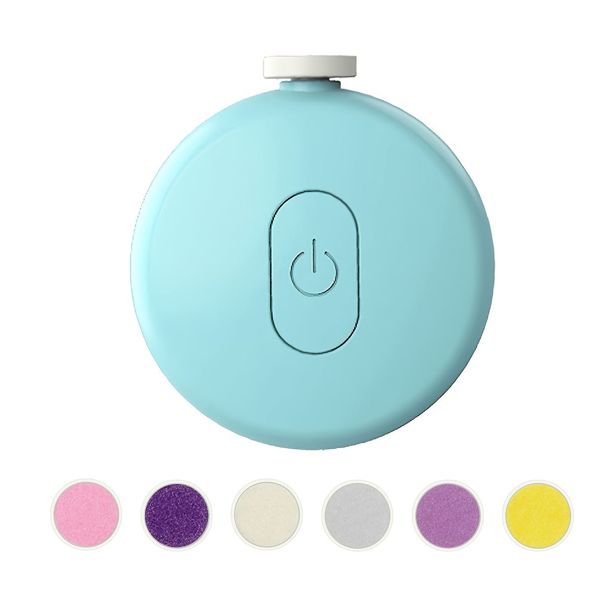 Мягкий электрический триммер для ногтей для детей, включает набор безопасных для новорожденных ножниц с 6 сменными шлифовальными головками. Низкий уровень шума, эргономичный дизайн, набор для красоты для подрезания ногтей у младенцев, детей и взрослых.