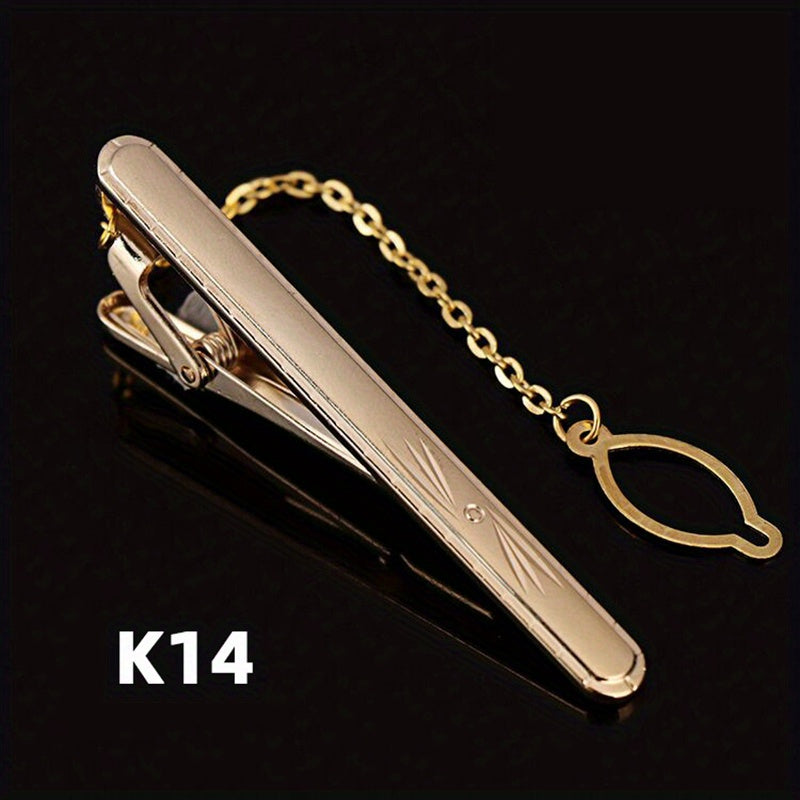 Men's Tie Bar Clip for Business and Weddings Stainless Steel Slim Tie Pin