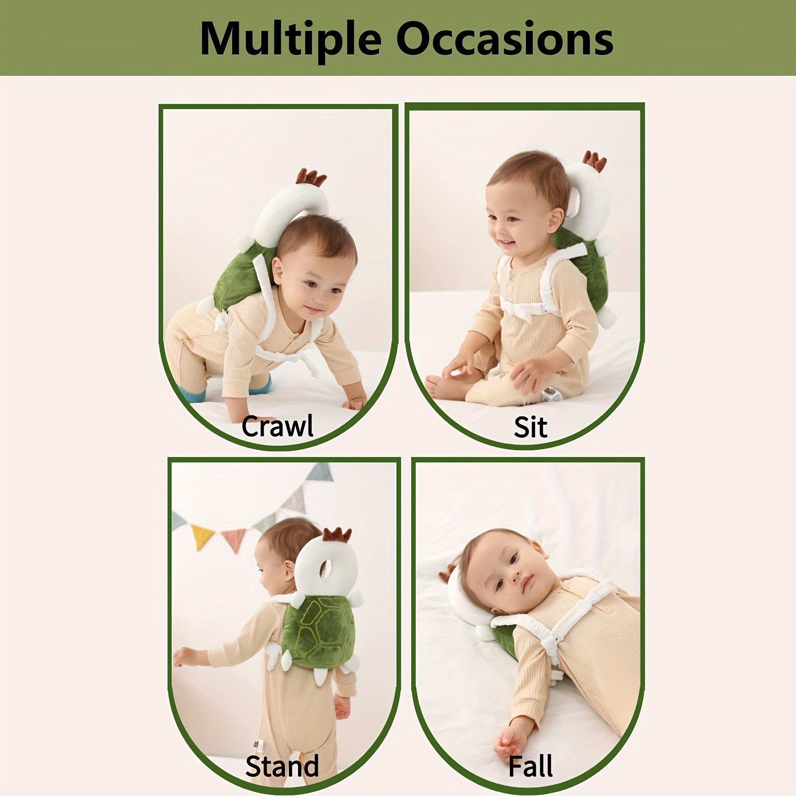 Toddler Anti-Collision Pillow Polyester Fiber Cute Animal Design 1 Piece