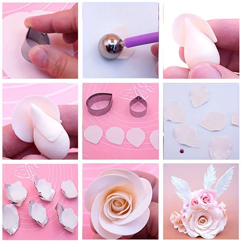Stainless Steel Fondant Flower Petal Mold for Cake Decoration