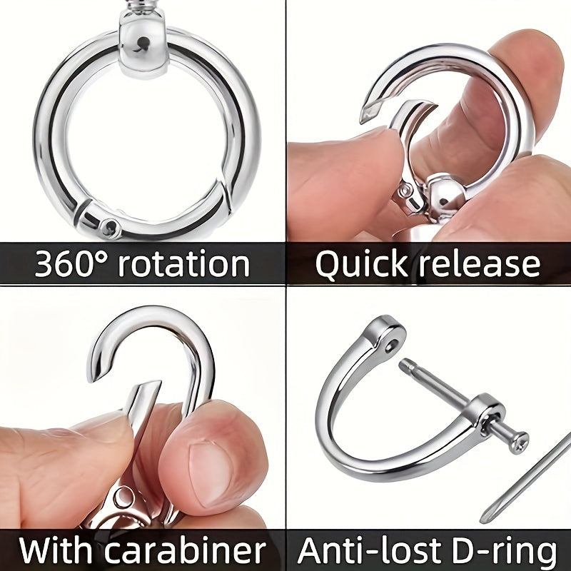 Unisex Anti-Lost Keychain Pendant With Phone Number Strip