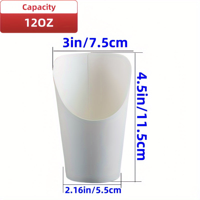 50 French Fry Racks and 12oz Disposable Paper Cups for Food Service