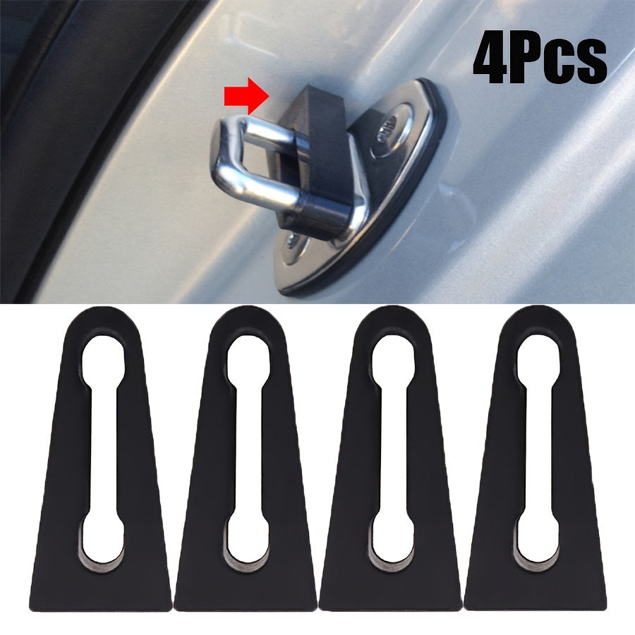 4pcs Shock Absorber Rubber Pads Impact Cushioning Door Lock Seals TPE Noise Reduction