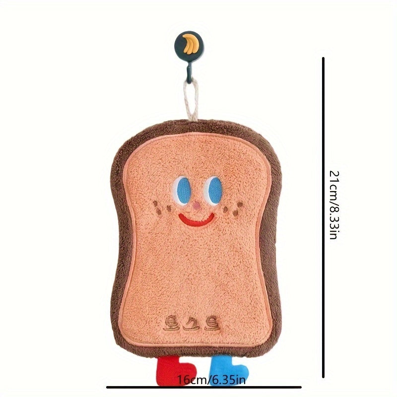 Oshxona va hammomda foydalanish uchun mo'ljallangan yumshoq, so'ruvchan multfilm pishloq qo'l sochiq.