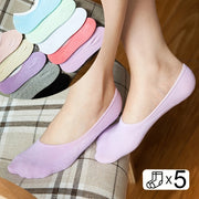 Breathable Candy-Colored Knit Boat Socks for Men and Women 5/10/15 Pairs