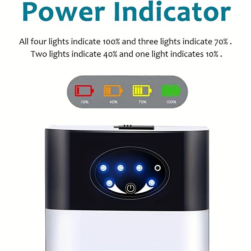 Rechargeable Fish Tank Air Pump with USB and Battery Power Semi-Automatic Aquarium Aerator