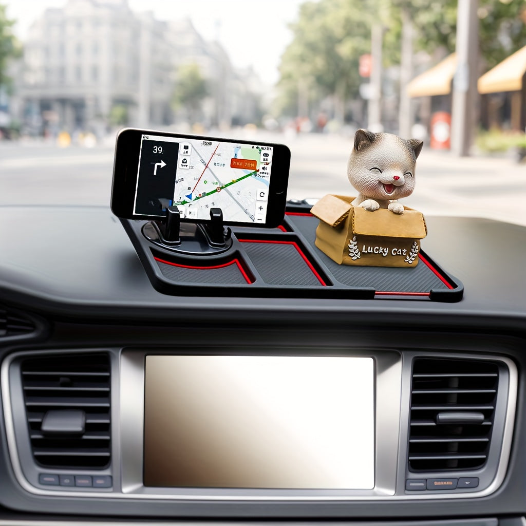 Avtomobil Universal Burilish Telefon Stendi Dual Karta O'rindigi Antiskid Yostiq Aksesuarlar