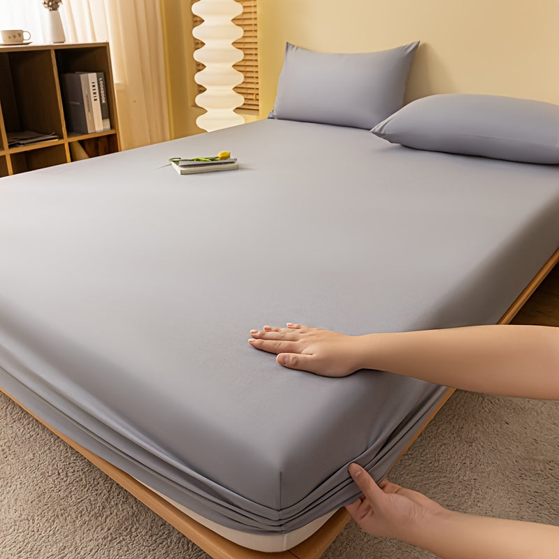 Soft Airy Fitted Sheet Dust and Stain Resistant Easy to Clean Suitable for Bedrooms Guest Rooms Dorms