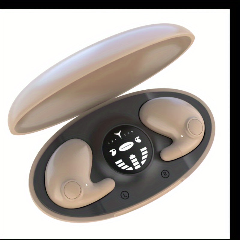 Wireless Sleep Headphones On-Ear Sports Earbuds with Noise Reduction Microphones and Wireless 5.0 for iOS Android Gaming