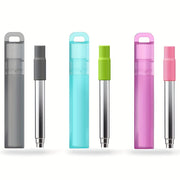 Stainless Steel Telescopic Straw Reusable Eco-Friendly Drinking Accessory