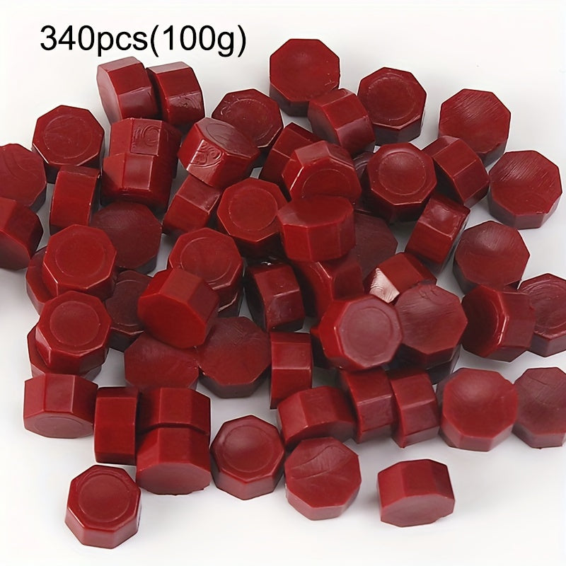 340pcs 100g Octagonal Sealing Wax for Gift Boxes Envelopes DIY Sealing
