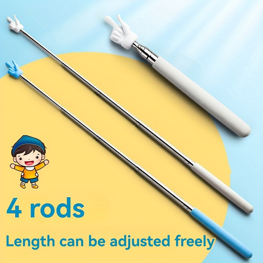 Stainless Steel Telescopic Teaching Pointer Sticks 2 Pack Classroom Use