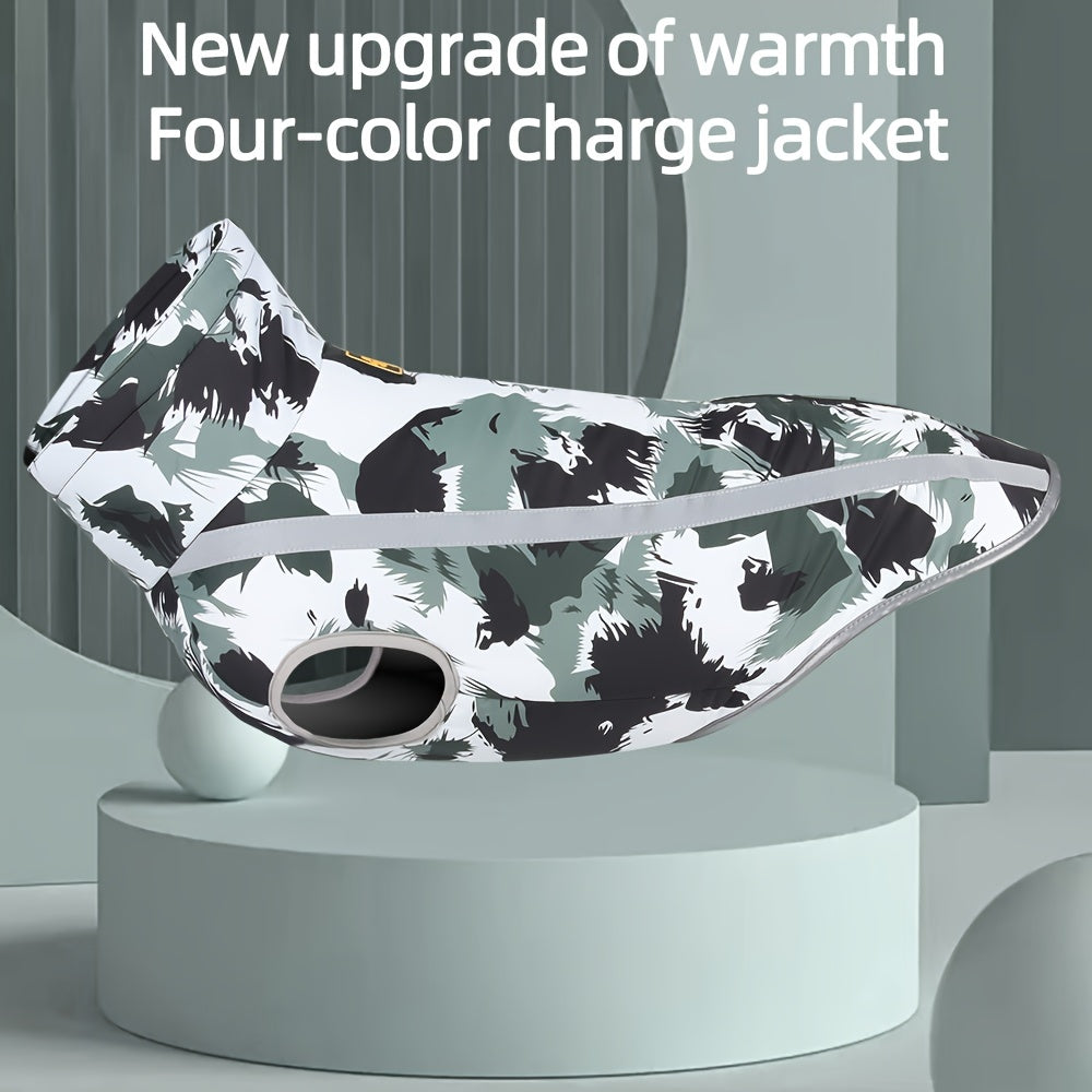 Waterproof Windproof Dog Jacket with Reflective Strips for All Breed Sizes