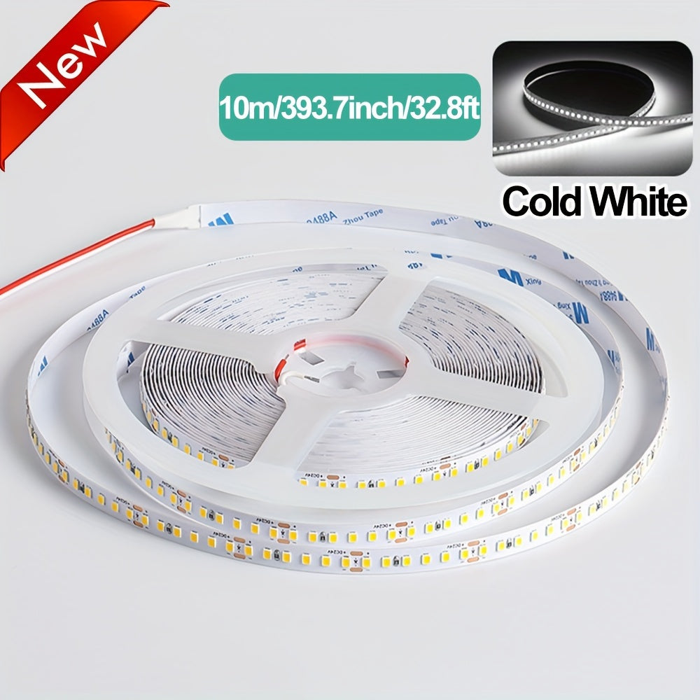 10m 2835 LED Light Strip 120 LEDs/m White Indoor Decoration for Office Hotel Mall