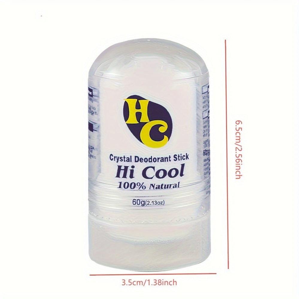 60g Kristal Deodorant Qalam, Kattalar uchun Antiperspirant, Tabiiy Alum Tosh