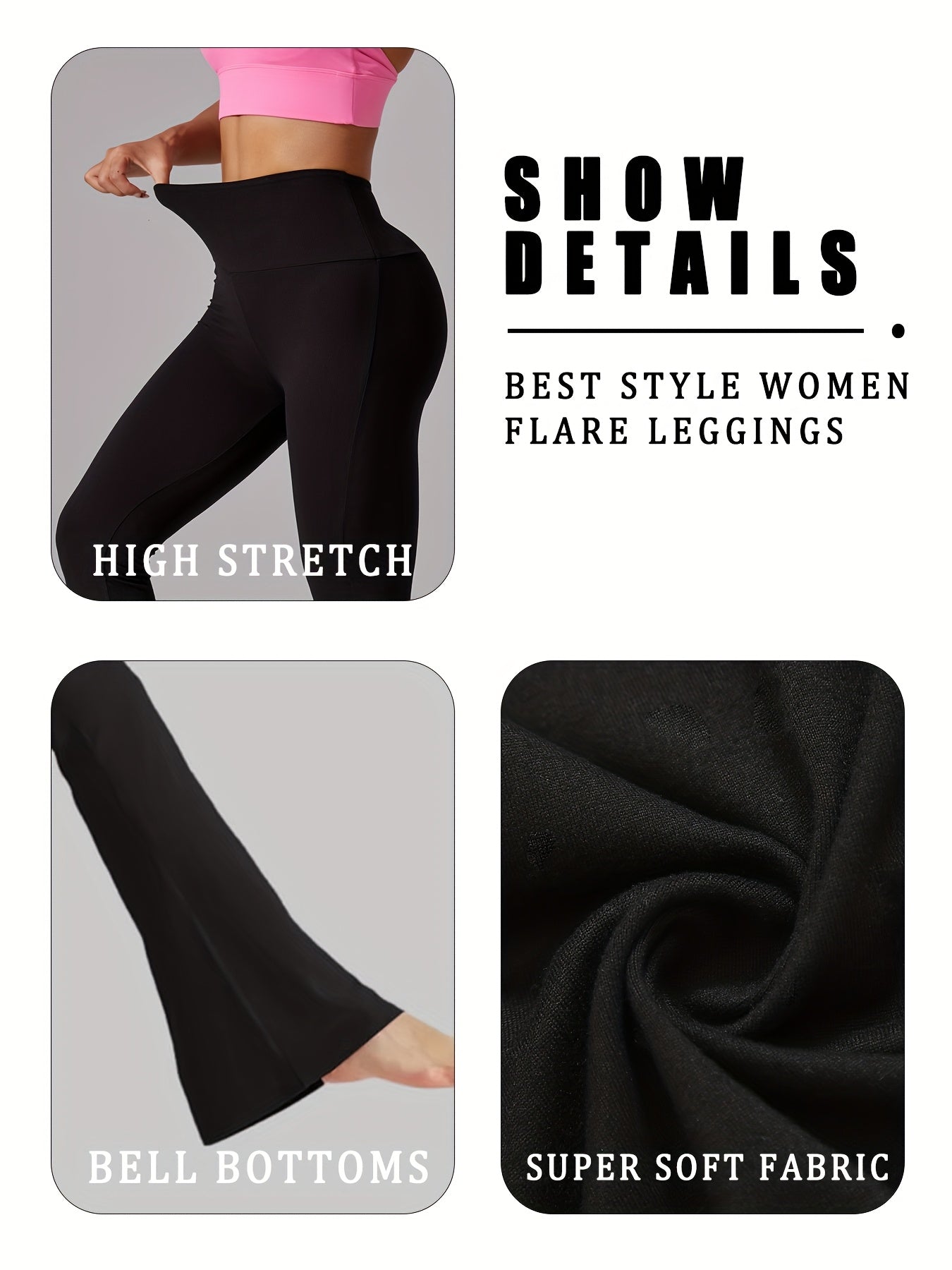 Plus Size Women's High Waisted Flare Leggings Soft Tummy Control Yoga Pants Maroon