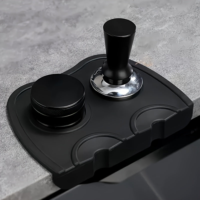 Set of Two Small Silicone Coffee Tamper Mats Non-Stick Food Grade Heat Resistant Barista Accessories