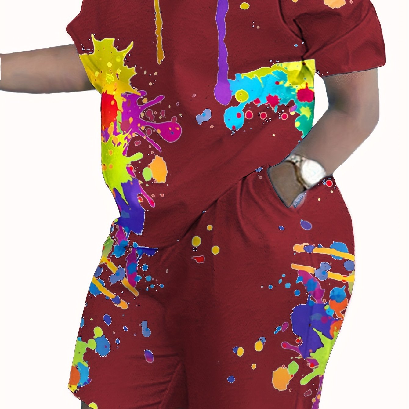 Ayollar uchun katta bosma tasodifiy ikki qismli to'plam