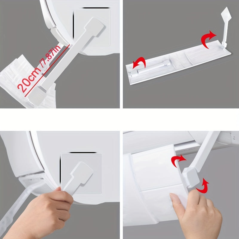 Adjustable Air Conditioner Deflector Plastic Windshield for Household Airflow Control