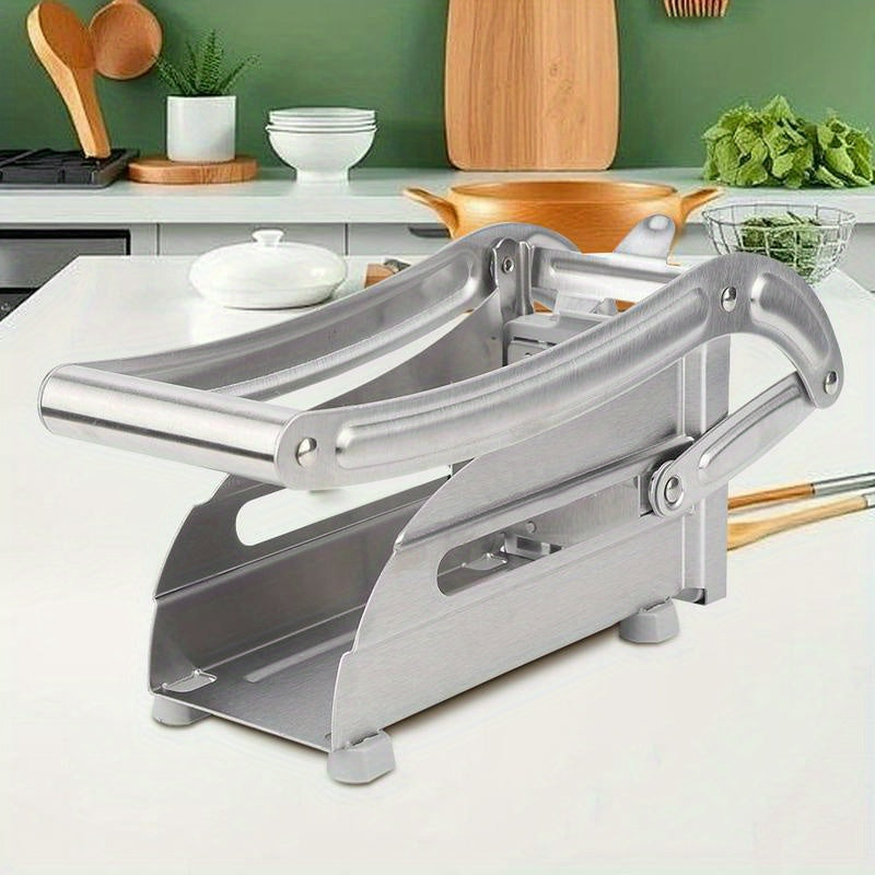 Stainless Steel Fruit and Vegetable Cutter Kitchen Gadget for Slicing Dicing and Chopping
