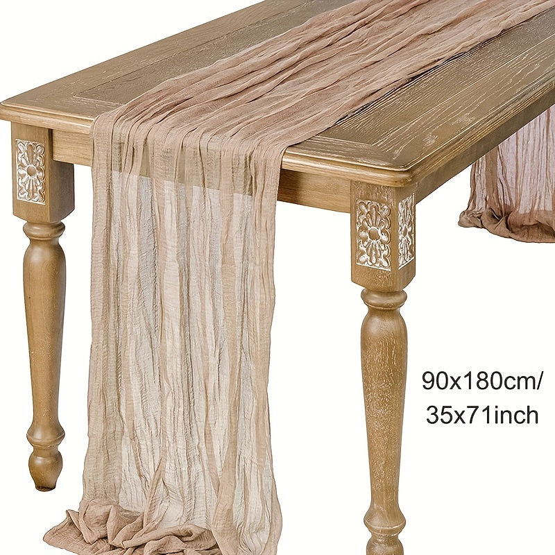 Pink Polyester Table Runner 90x180cm for Weddings Parties and Home Decor