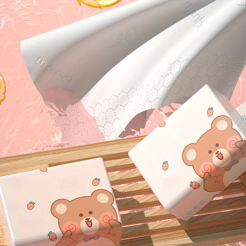 8 Pack Wooden Tissue Paper 280 Sheets 5-Layer for Home Office Party