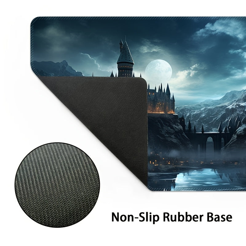 Large Extended Gaming Mouse Pad Rubber Non-Slip Washable Desk Mat with Precision Edge Stitching