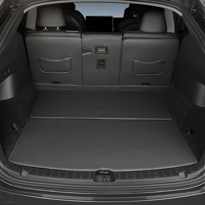 Premium PU Leather Trunk Mat for Tesla Model Y/3 Cargo Liner Scratch-Resistant Durable