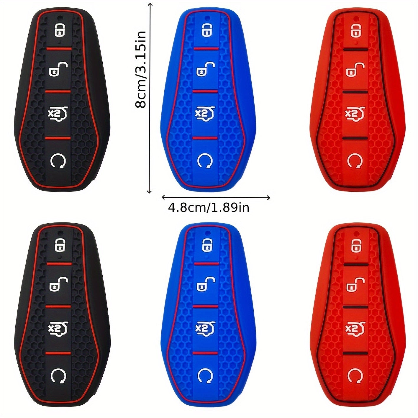 Universal Silicone Car Key Cover for EV and Hybrid Models, Protective Shell