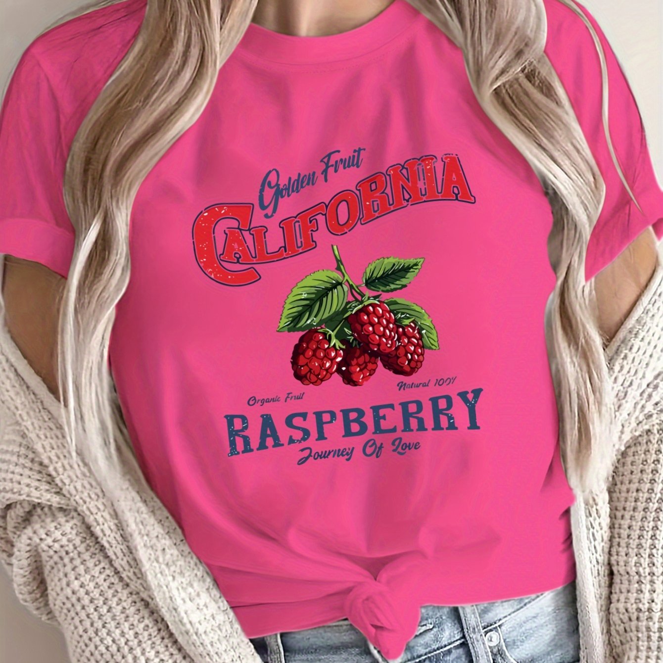 Women's Plus Size Loose Fit T-Shirt Breathable Polyester Graphic Print Short Sleeve Top