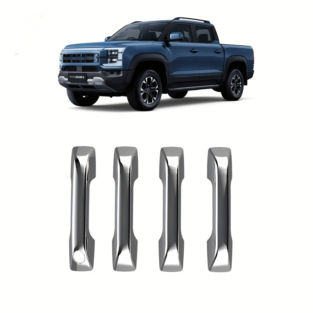 Car Door Handle Cover Set ABS Durable Polished Finish for Exterior Decoration
