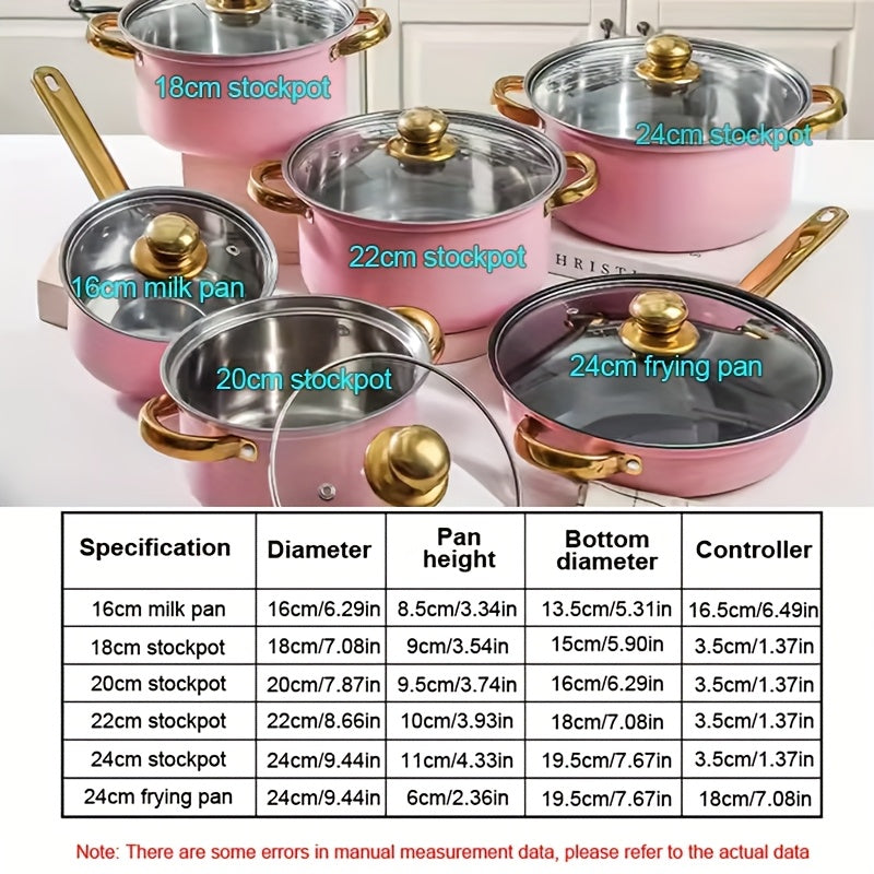 15-Piece Cookware Set with Multi-Layer Felt Protection Pads for Home, Restaurant, and Camping