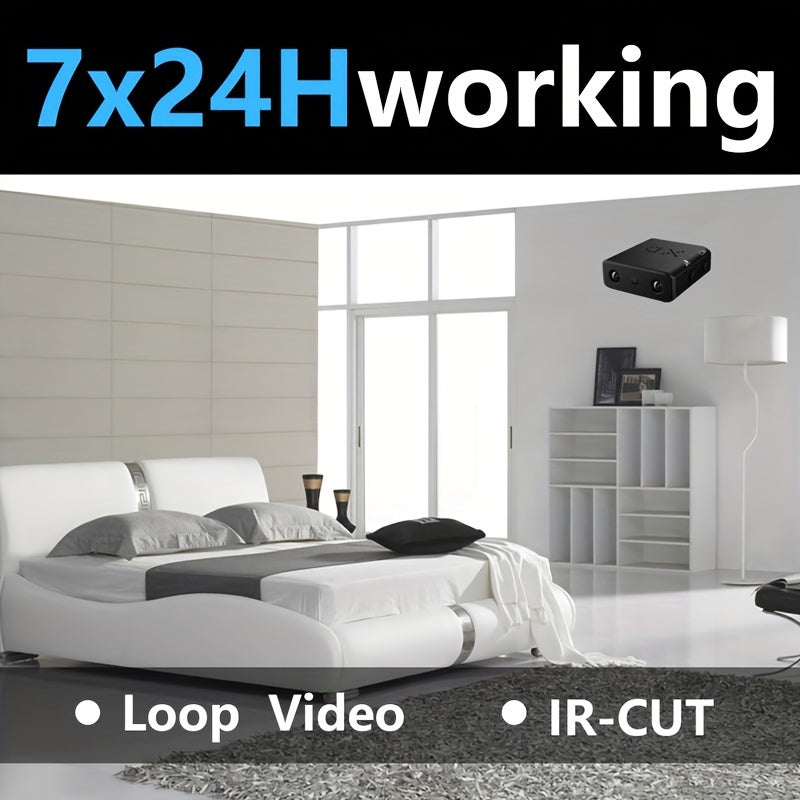 Мини HD камера видеонаблюдения для детей, ночное видение, обнаружение движения, перезаряжаемый аккумулятор, портативная система наблюдения для автомобиля, дома, офиса