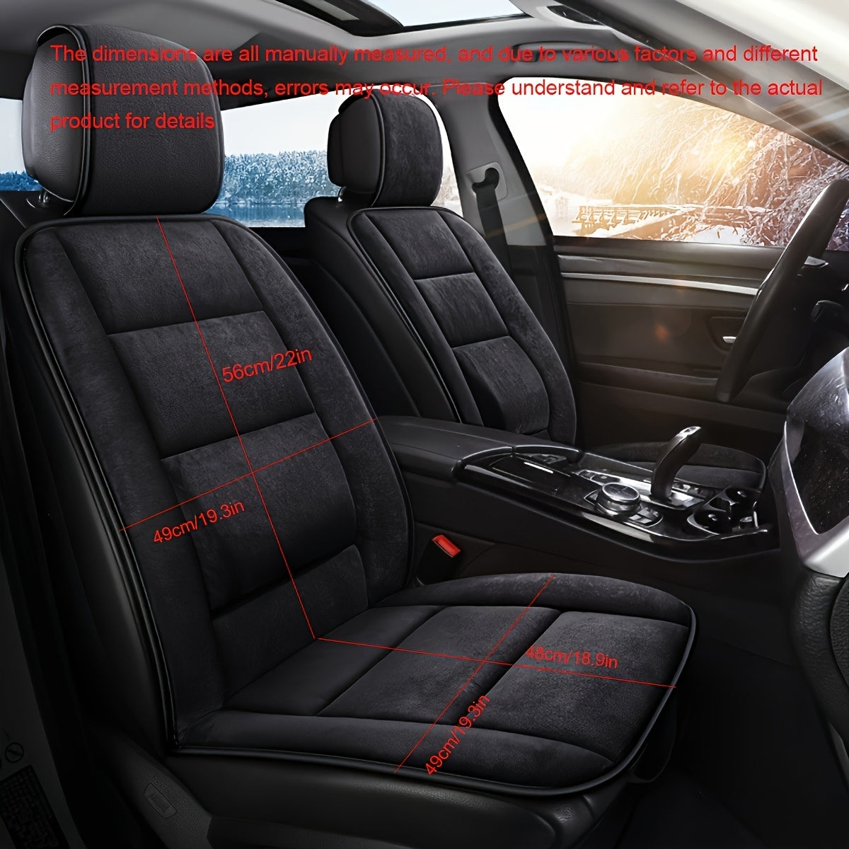 Barcha mavsumlar uchun mo'ljallangan yumshoq avtomobil o'rindiq yostiqchasi L-shakl, issiq va qulay, qayta ishlatiladigan