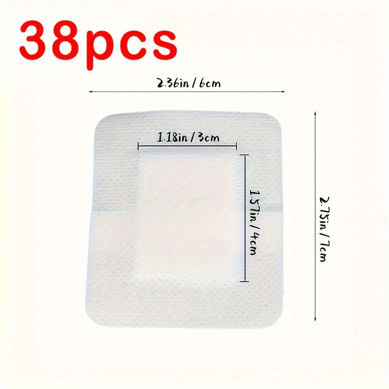 Parchetes de venda para heridas no tejidas para adultos, tamaños surtidos, transpirable, absorción fuerte