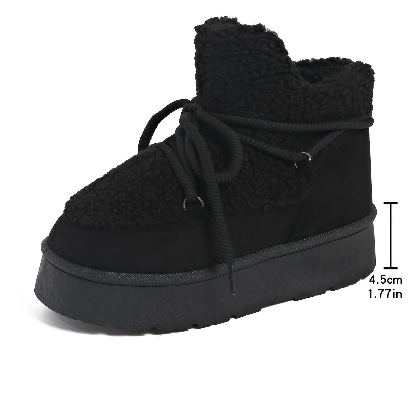 Women's Faux Fur Winter Snow Boots Plush Lined Thick Sole