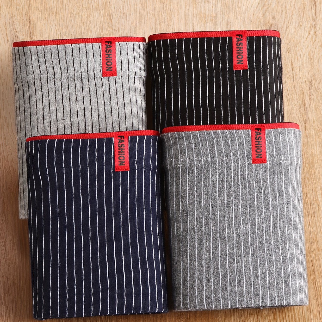 Men's Boxer Briefs 4 Pack Breathable Stretch Cotton Polyester Casual Sports