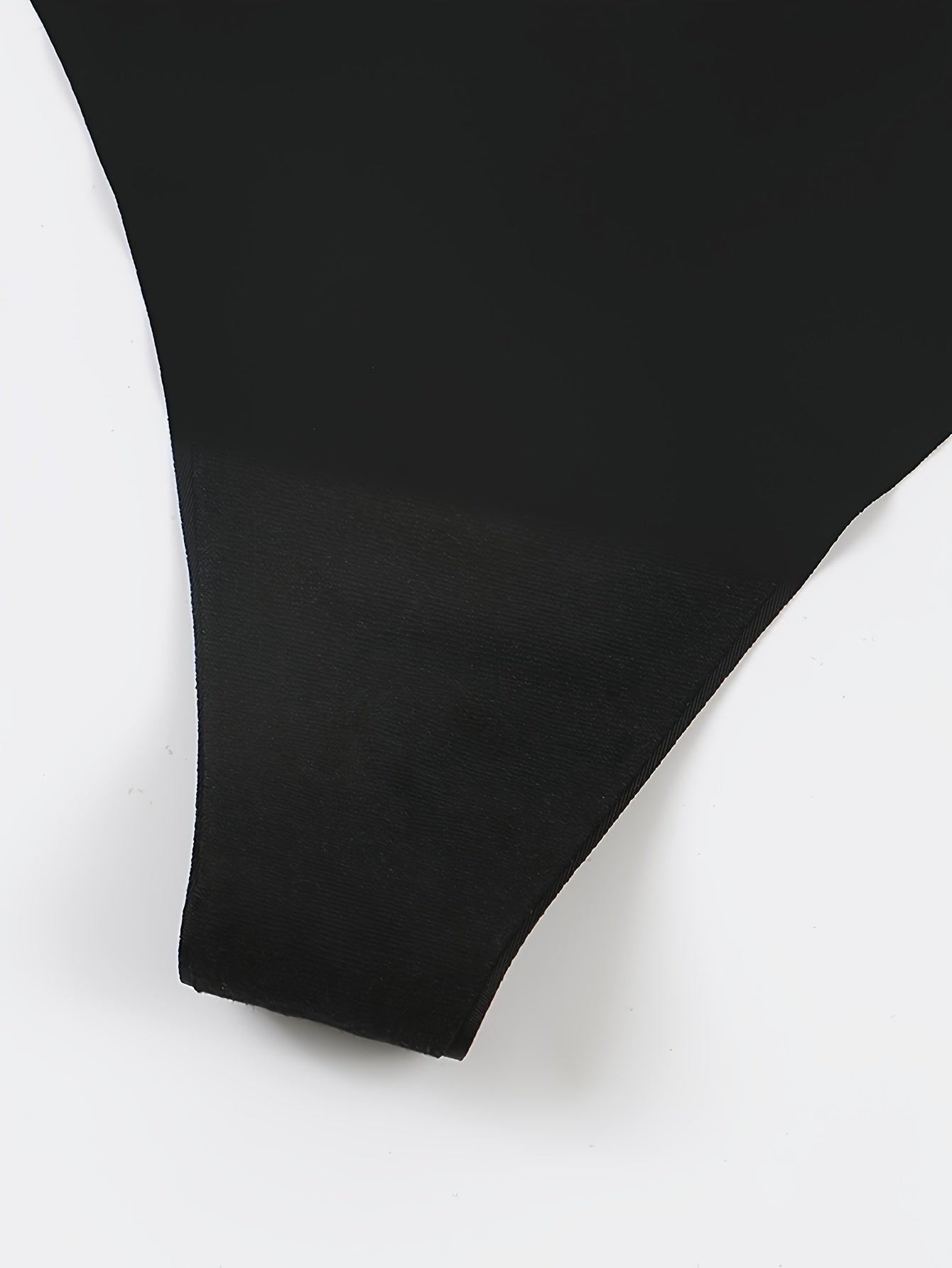 Plus Size ayollar uchun qora harfli yozuvli thong no show shlyapa ichki kiyim