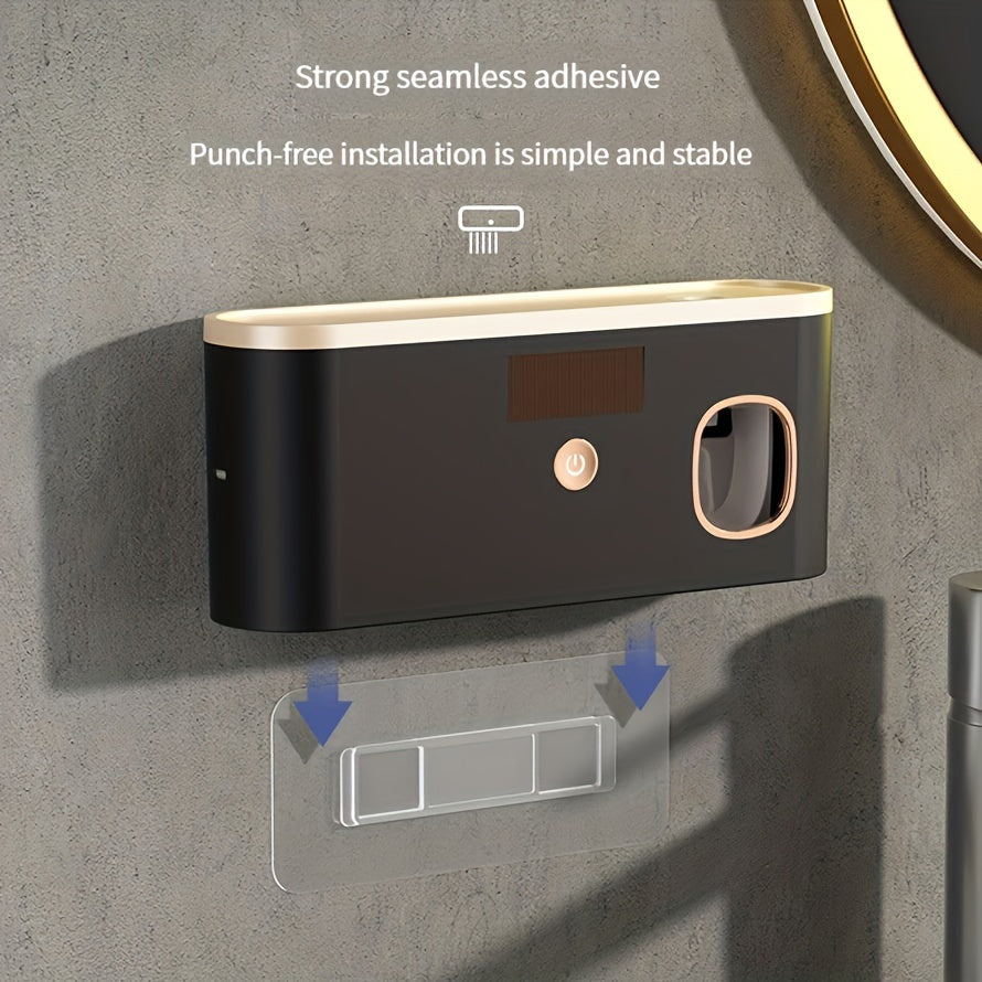 Devorga o'rnatiladigan tish cho'tkasi ushlagichi, USB zaryadlash, uzoq muddatli batareya, aqlli UV texnologiyasi va uyda foydalanish uchun saqlash tokchasi (RA-903) - teshiklar kerak emas.