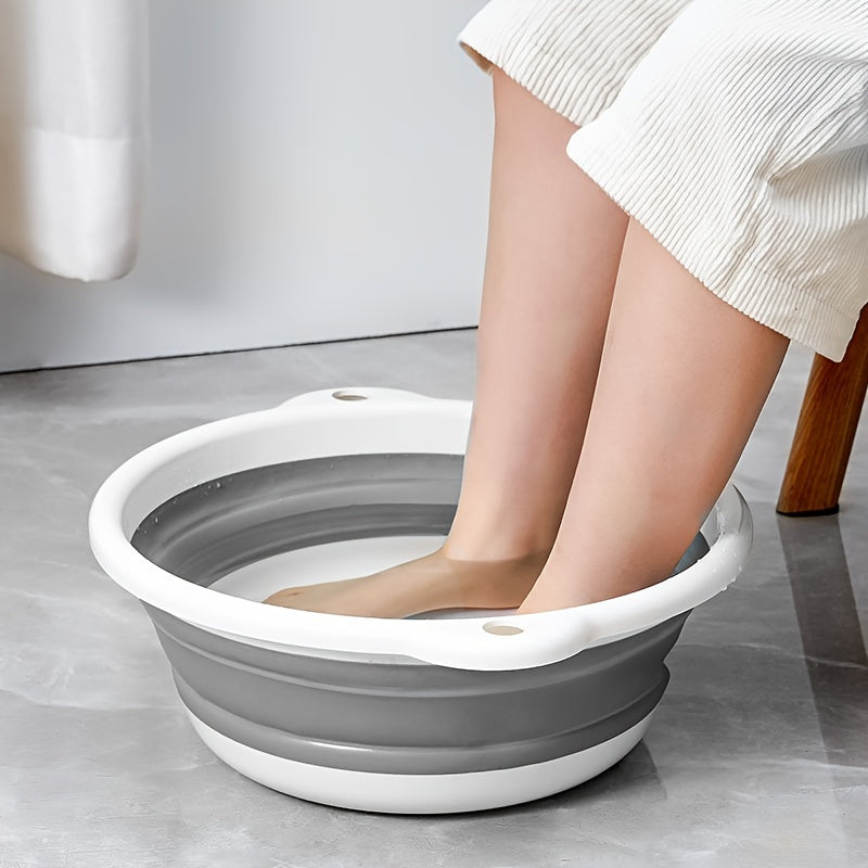 Adult Folding Foot Bath Portable Foot Soaking Tub with Handle