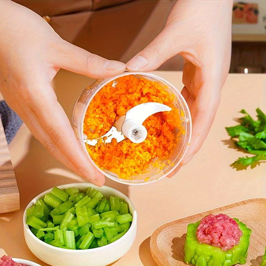 250ml Electric Mini Garlic Chopper USB Meat Grinder for Ginger and Vegetables