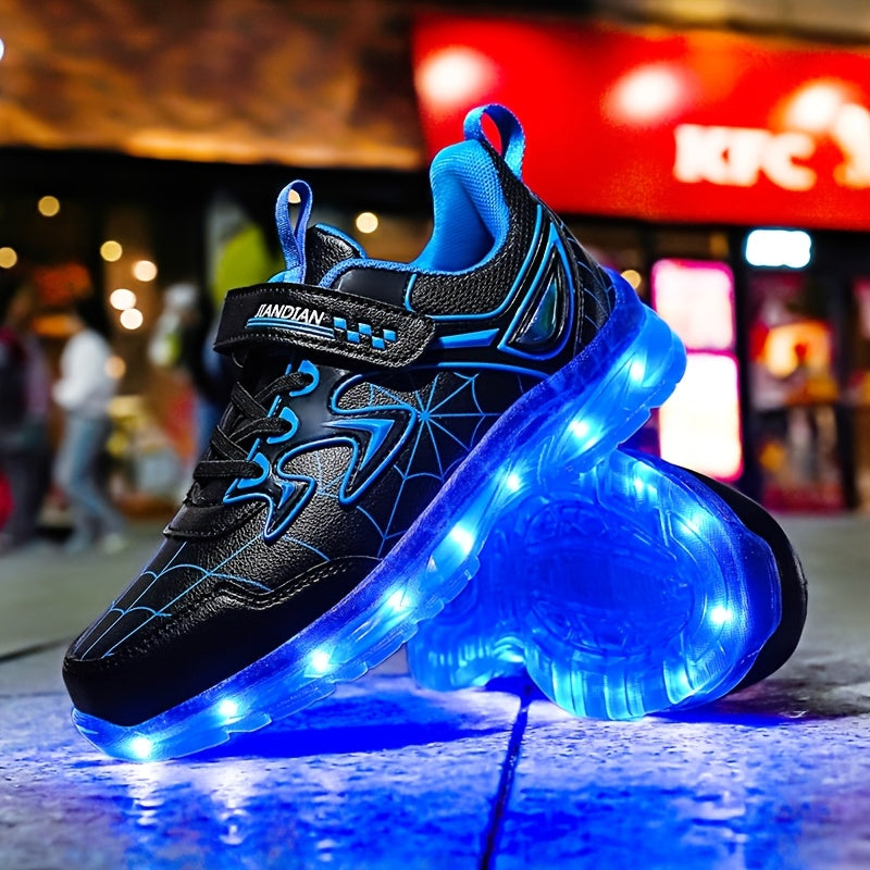 Children's LED Light-Up Shoes for Boys and Girls All-Season Breathable Durable